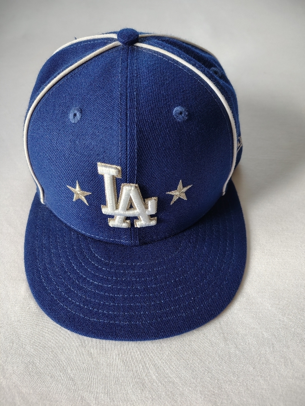 Los Angeles LA Embroidered Men's Snapback Hat - Navy